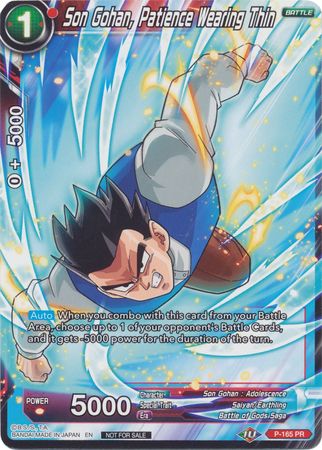 Son Gohan, Patience Wearing Thin (P-165) [Promotion Cards] | Tables and Towers