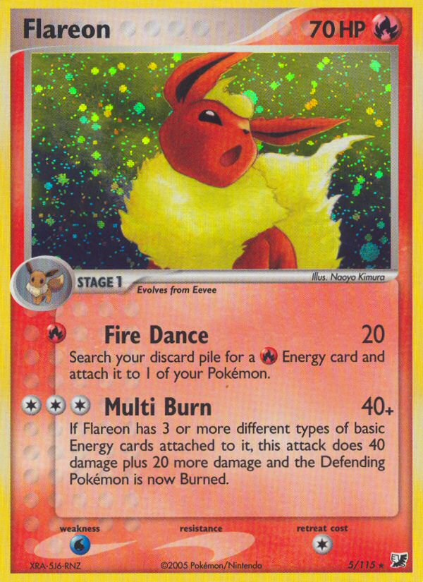 Flareon (5/115) [EX: Unseen Forces] | Tables and Towers