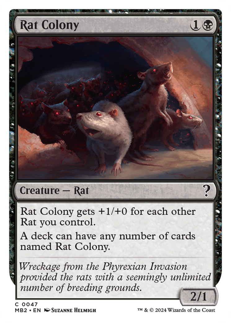 Rat Colony (White Border) [Mystery Booster 2] | Tables and Towers