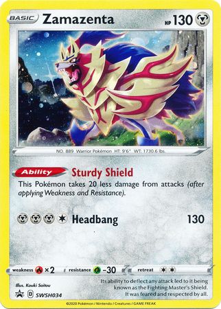 Zamazenta (SWSH034) [Sword & Shield: Black Star Promos] | Tables and Towers