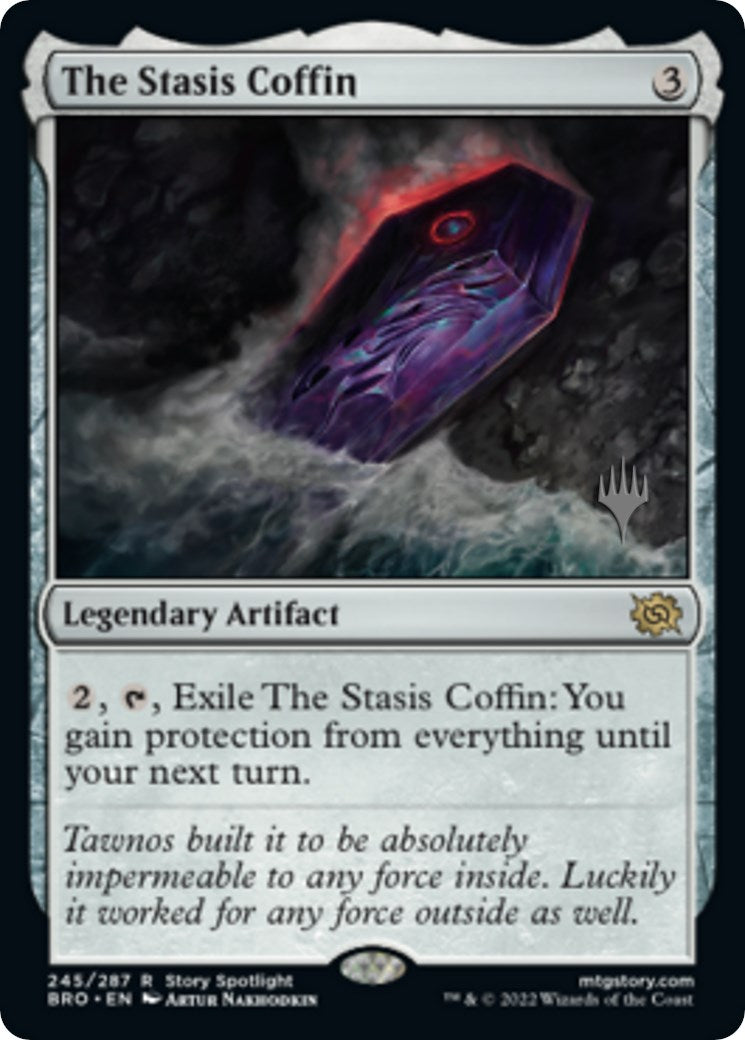 The Stasis Coffin (Promo Pack) [The Brothers' War Promos] | Tables and Towers