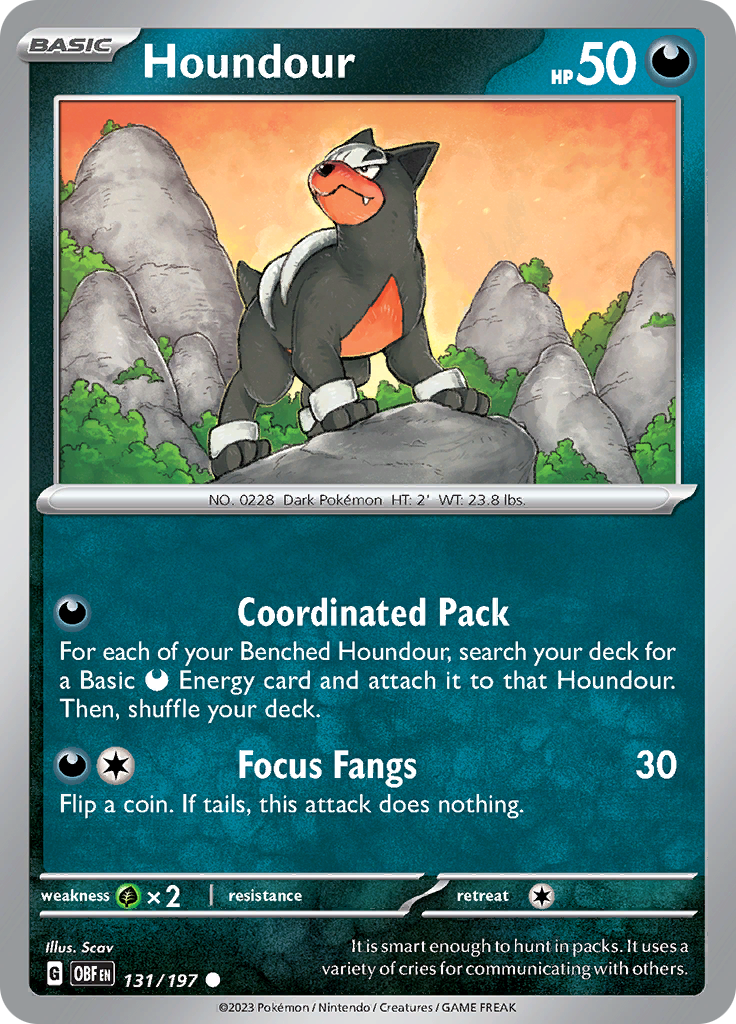 Houndour (131/197) [Scarlet & Violet: Obsidian Flames] | Tables and Towers