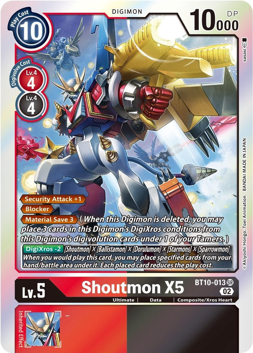 Shoutmon X5 [BT10-013] [Xros Encounter] | Tables and Towers