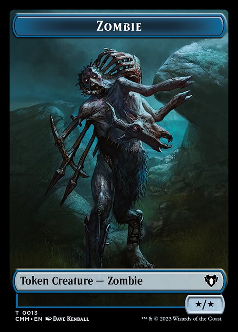 Human Soldier // Zombie (0013) Double-Sided Token [Commander Masters Tokens] | Tables and Towers