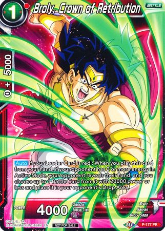 Broly, Crown of Retribution (P-177) [Promotion Cards] | Tables and Towers