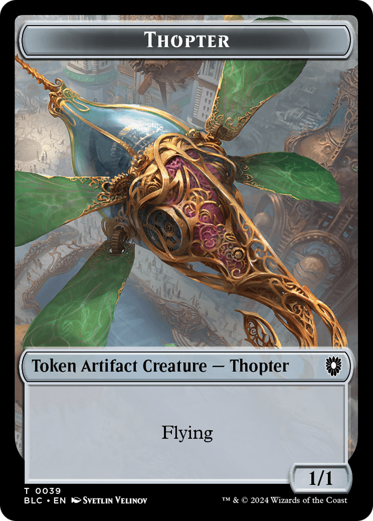 Goblin // Thopter Double-Sided Token [Bloomburrow Commander Tokens] | Tables and Towers