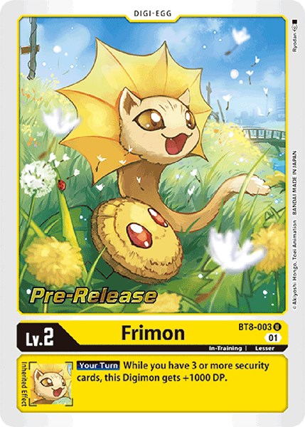 Frimon [BT8-003] [New Awakening Pre-Release Cards] | Tables and Towers