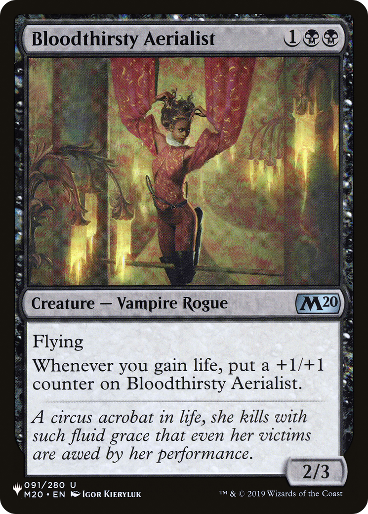 Bloodthirsty Aerialist [The List Reprints] | Tables and Towers