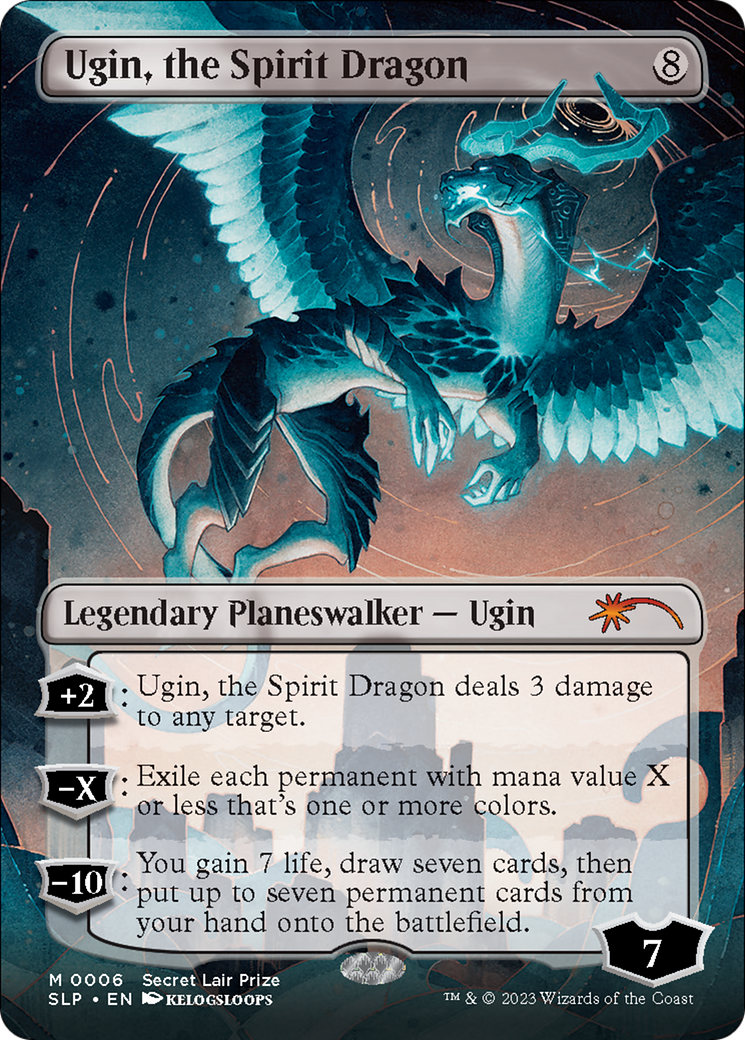 Ugin, the Spirit Dragon (Borderless) [Secret Lair Showdown] | Tables and Towers