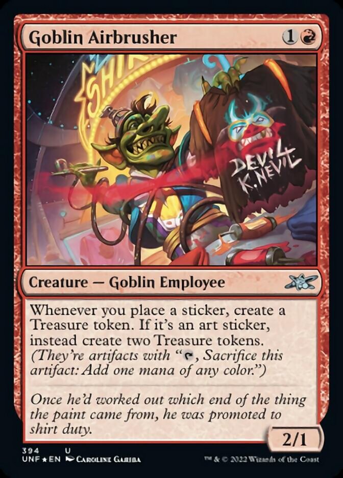 Goblin Airbrusher (Galaxy Foil) [Unfinity] | Tables and Towers