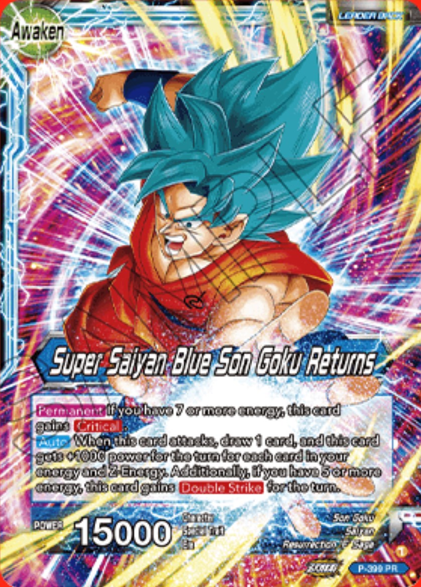 Son Goku // Super Saiyan Blue Son Goku Returns (P-399) [Promotion Cards] | Tables and Towers