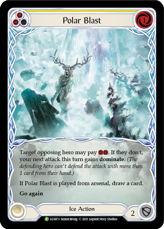 Polar Blast (Yellow) [LGS073] (Promo)  Rainbow Foil | Tables and Towers