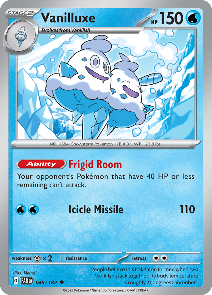 Vanilluxe (045/182) [Scarlet & Violet: Paradox Rift] | Tables and Towers