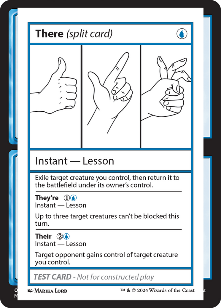 There (Split Card) [Mystery Booster 2 Playtest Cards] | Tables and Towers