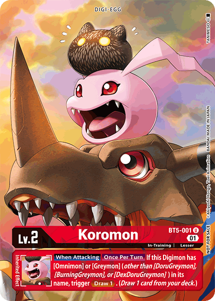 Koromon [BT5-001] (Premier Event) [Battle of Omni Promos] | Tables and Towers