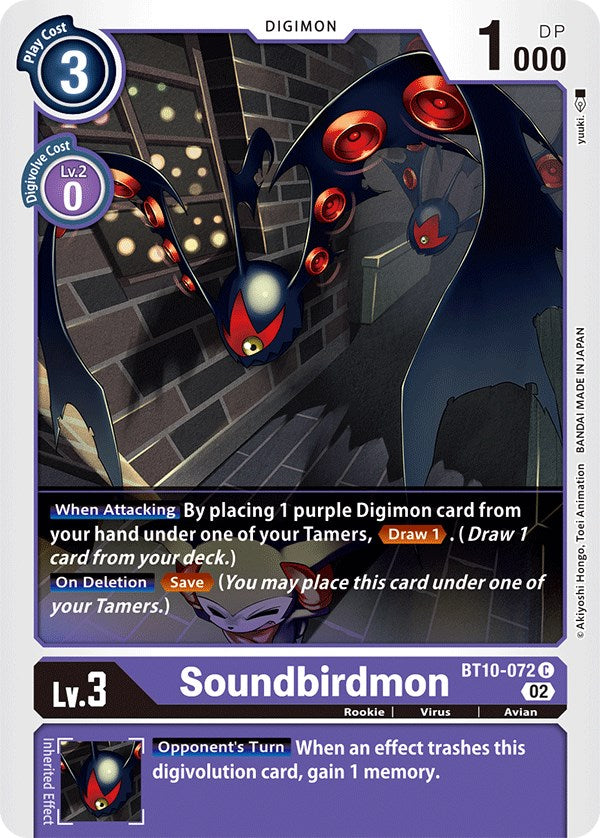 Soundbirdmon [BT10-072] [Xros Encounter] | Tables and Towers