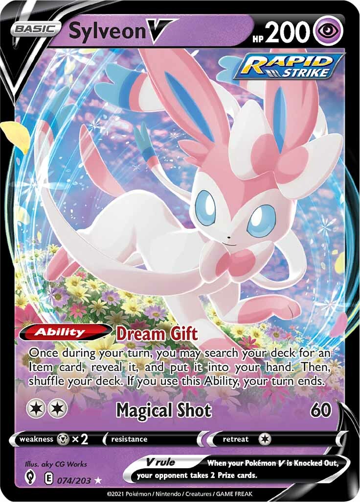 Sylveon V (074/203) [Sword & Shield: Evolving Skies] | Tables and Towers