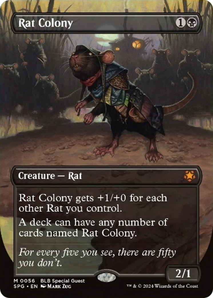 Rat Colony (Borderless) [Bloomburrow Special Guests] | Tables and Towers