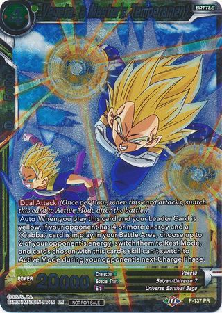 Vegeta, a Master's Temperament (Series 7 Super Dash Pack) (P-137) [Promotion Cards] | Tables and Towers