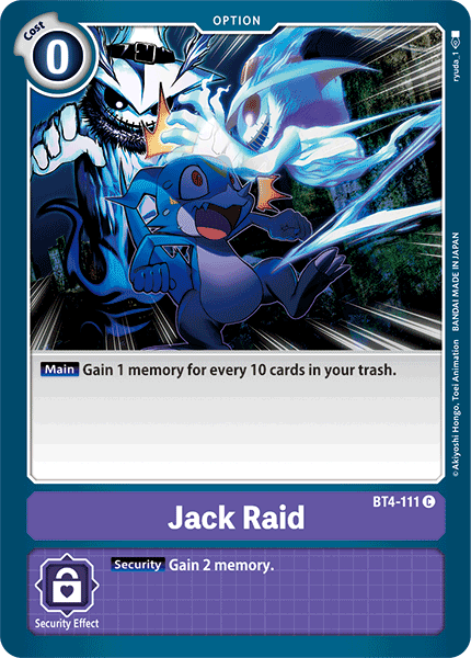 Jack Raid [BT4-111] [Great Legend] | Tables and Towers