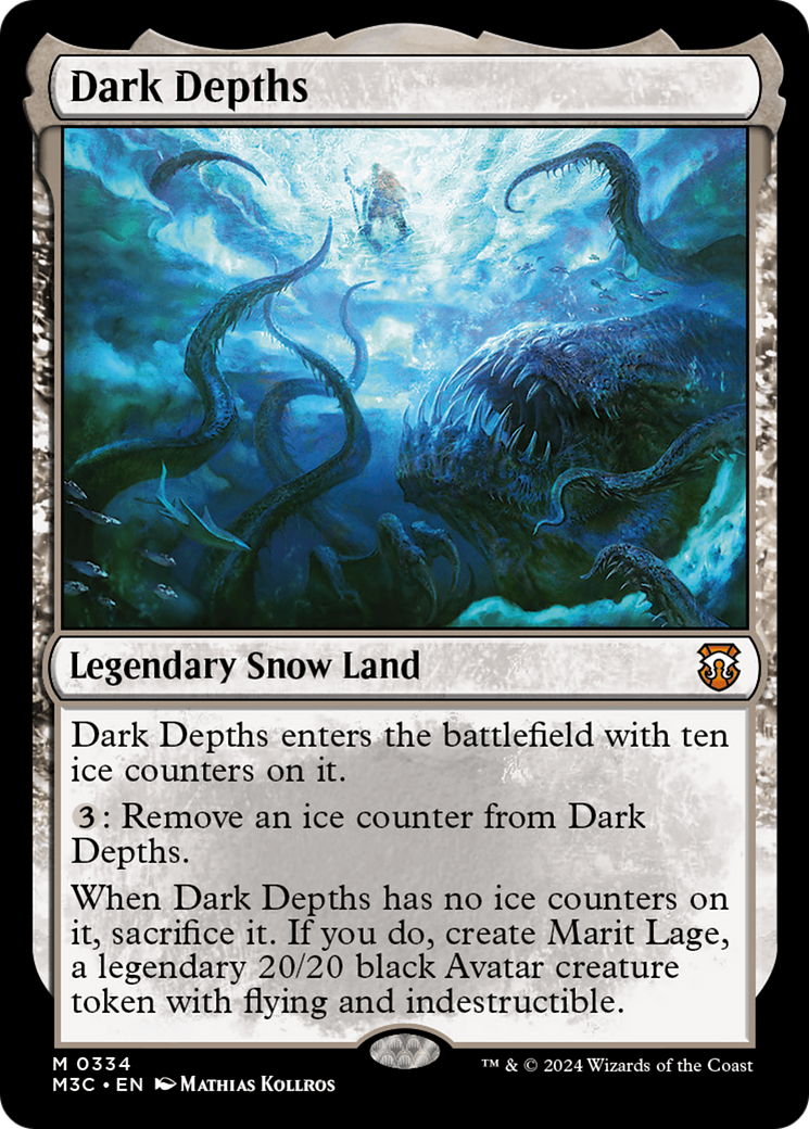 Dark Depths (Ripple Foil) [Modern Horizons 3 Commander] | Tables and Towers