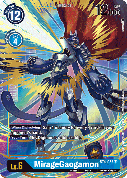 MirageGaogamon [BT4-035] (Alternate Art) [Great Legend] | Tables and Towers