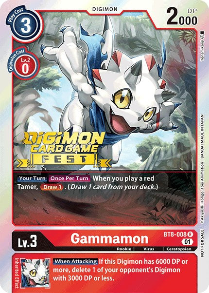 Gammamon [BT8-008] (Digimon Card Game Fest 2022) [New Awakening Promos] | Tables and Towers