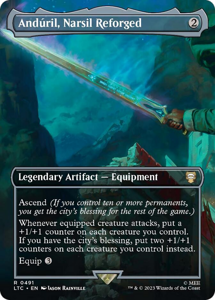 Anduril, Narsil Reforged (Borderless) [The Lord of the Rings: Tales of Middle-Earth Commander] | Tables and Towers