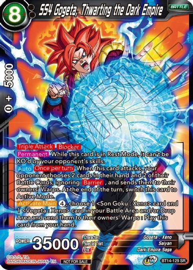 SS4 Gogeta, Thwarting the Dark Empire (Buy a Box) (BT14-129) [Promotion Cards] | Tables and Towers