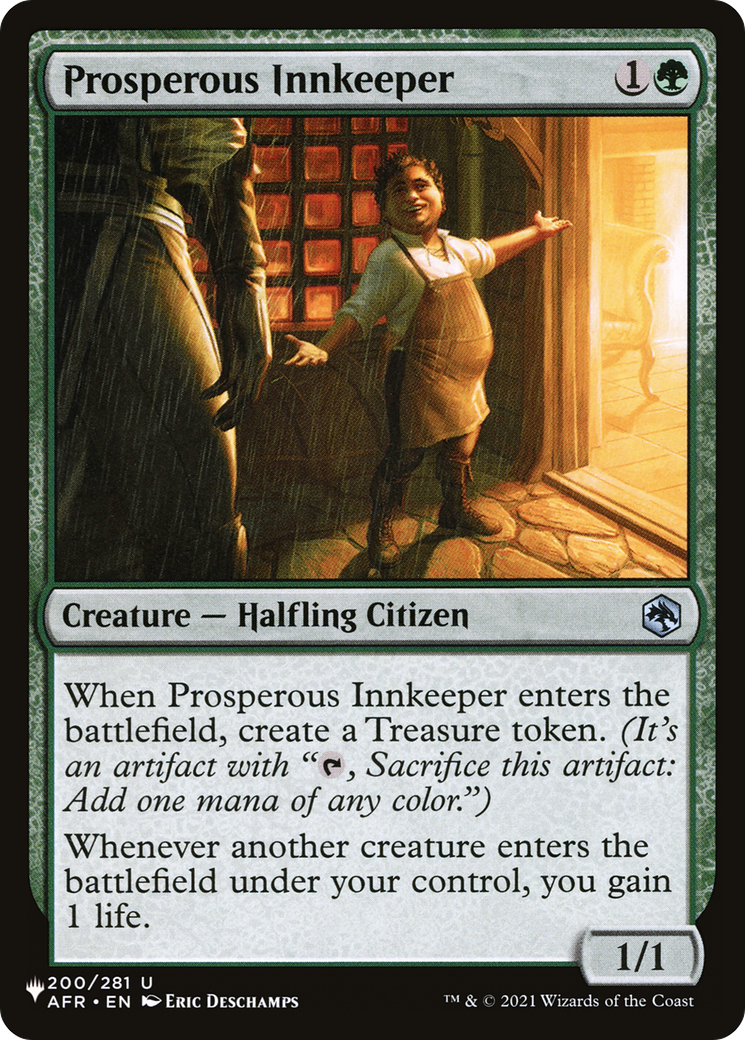 Prosperous Innkeeper [The List Reprints] | Tables and Towers