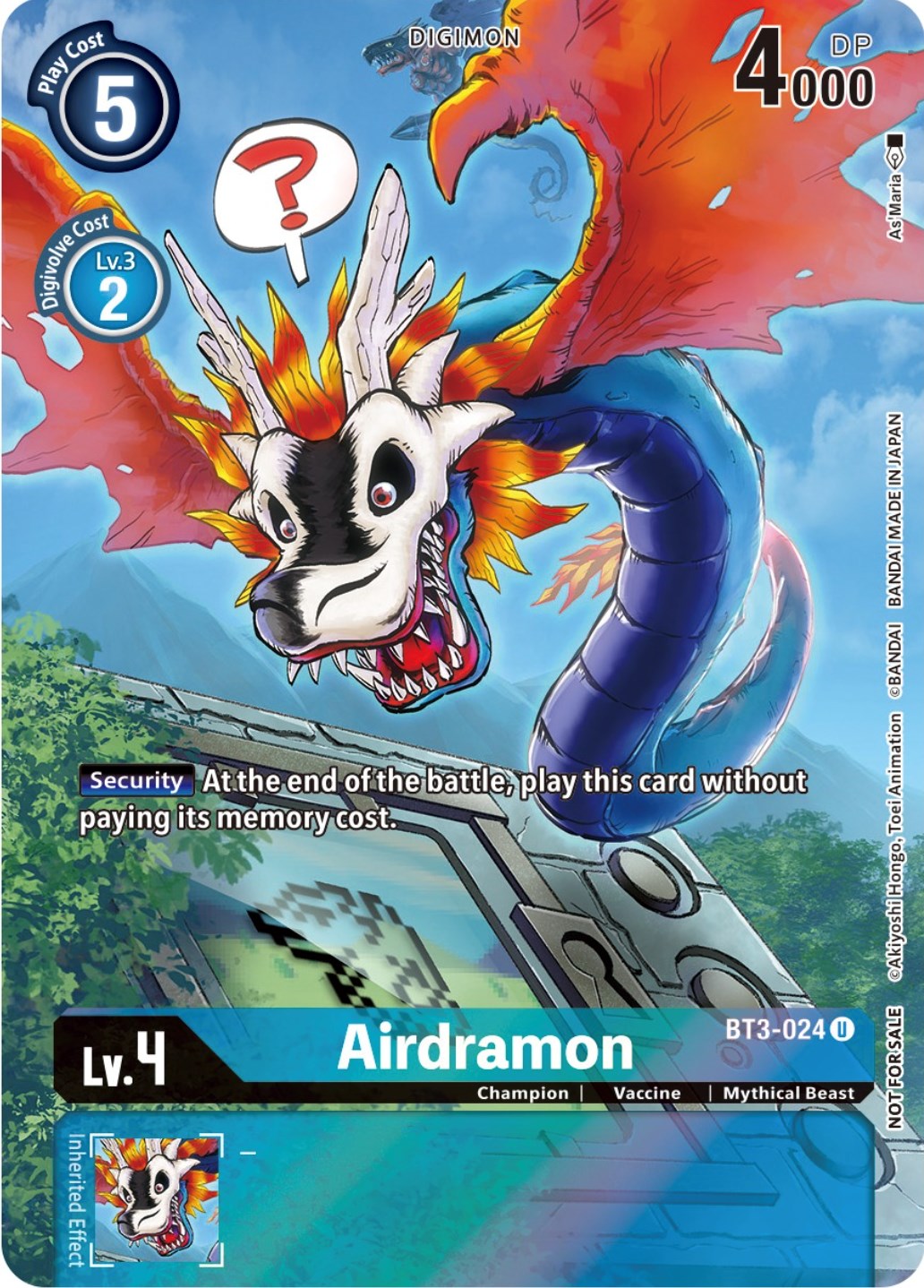 Airdramon [BT3-024] (25th Special Memorial Pack) [Release Special Booster Promos] | Tables and Towers