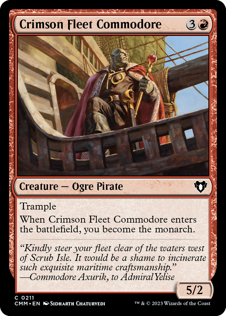 Crimson Fleet Commodore [Commander Masters] | Tables and Towers