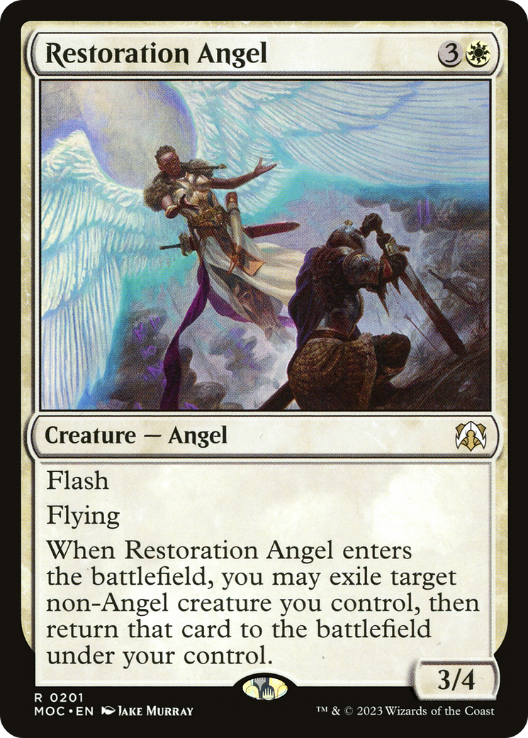 Restoration Angel [March of the Machine Commander] | Tables and Towers