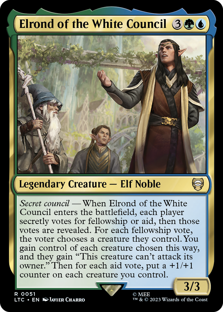 Elrond of the White Council [The Lord of the Rings: Tales of Middle-Earth Commander] | Tables and Towers