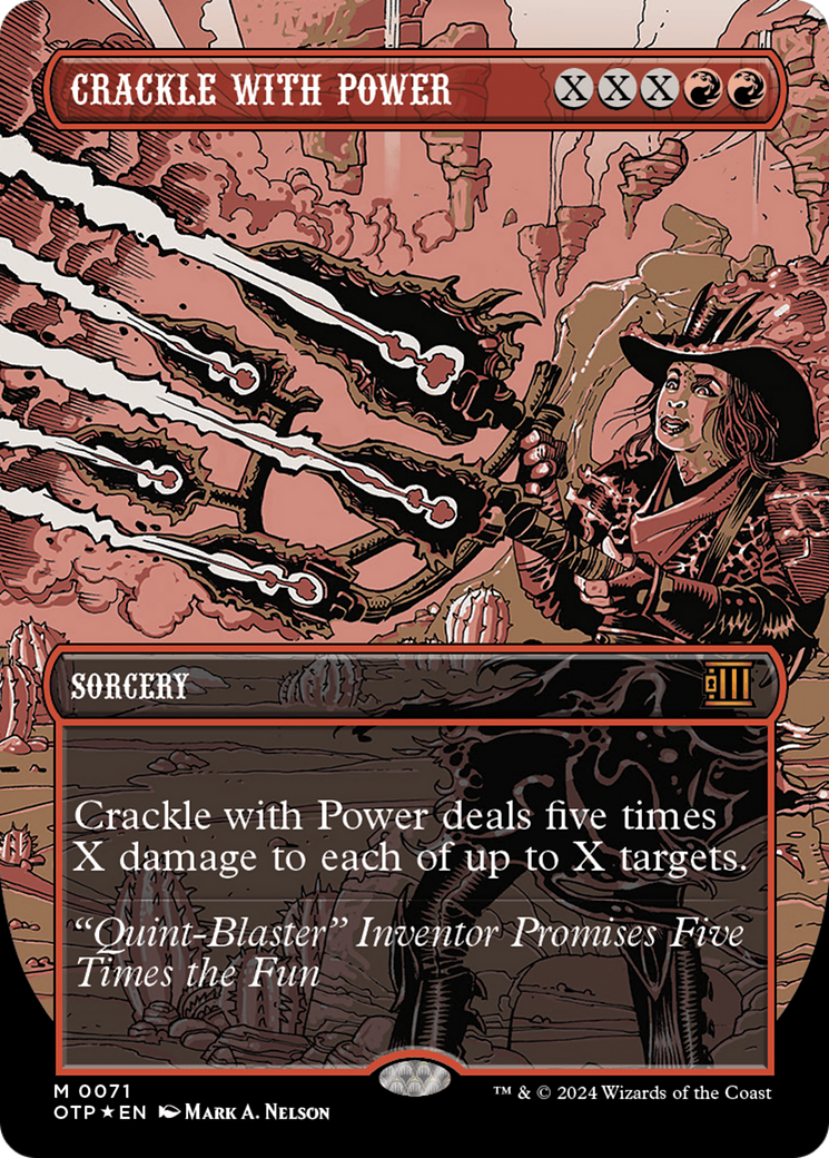 Crackle with Power (Textured Foil) [Outlaws of Thunder Junction: Breaking News] | Tables and Towers