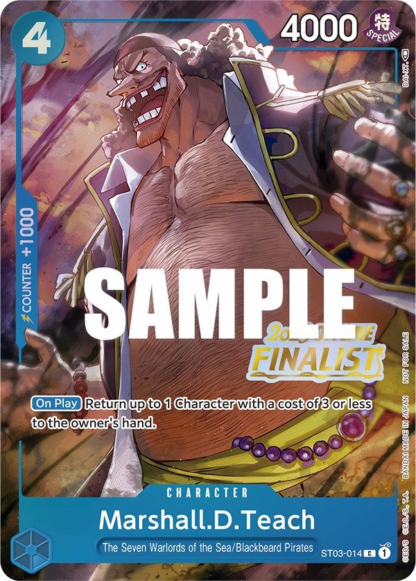 Marshall.D.Teach (Offline Regional 2023) [Finalist] [One Piece Promotion Cards] | Tables and Towers