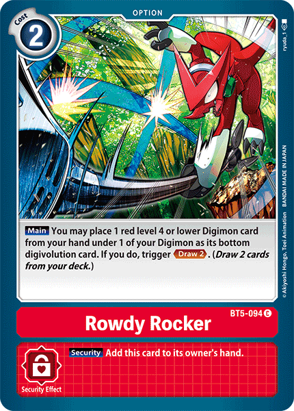 Rowdy Rocker [BT5-094] [Battle of Omni] | Tables and Towers