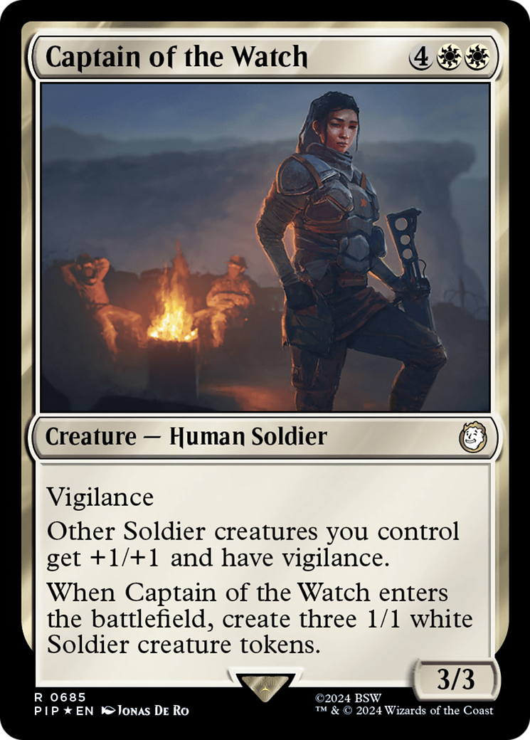 Captain of the Watch (Surge Foil) [Fallout] | Tables and Towers