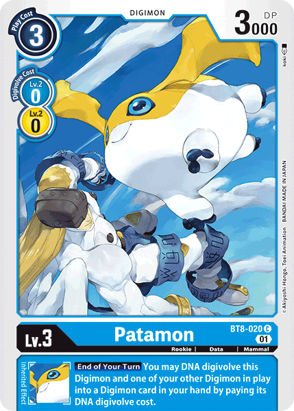 Patamon [BT8-020] [New Awakening] | Tables and Towers