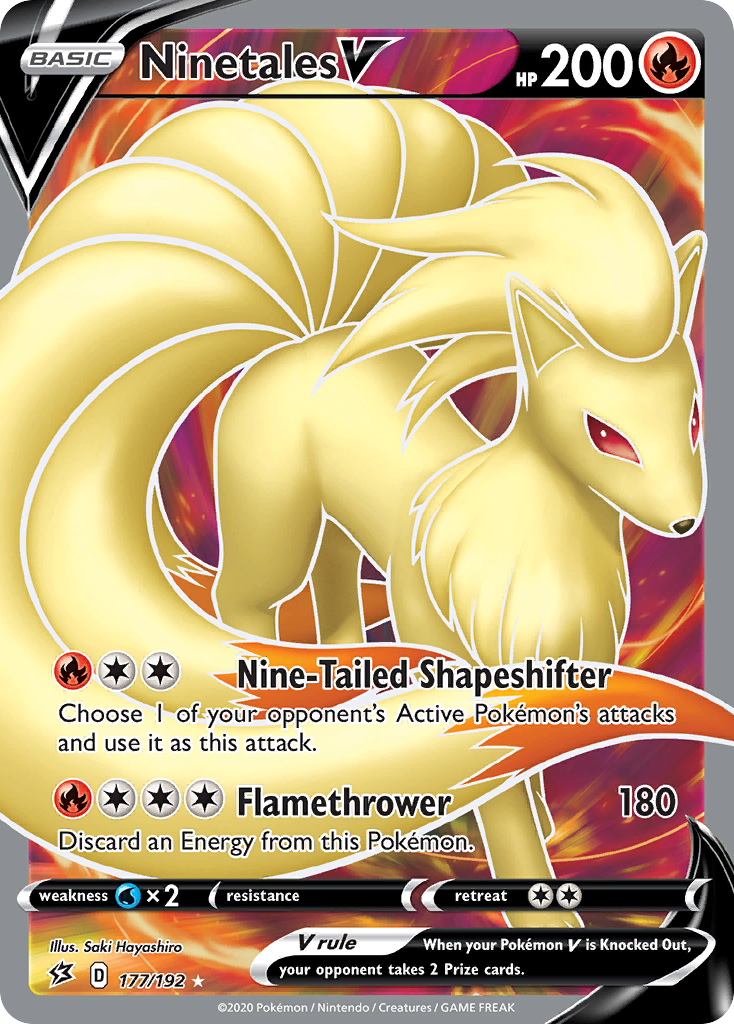 Ninetales V (177/192) [Sword & Shield: Rebel Clash] | Tables and Towers