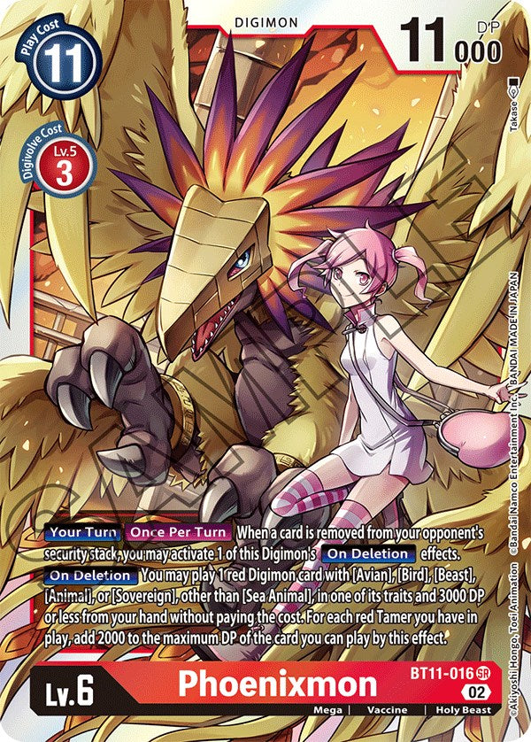 Phoenixmon [BT11-016] [Dimensional Phase] | Tables and Towers