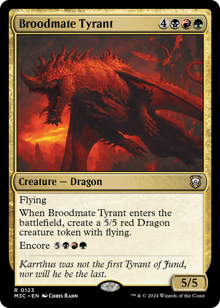 Broodmate Tyrant (Extended Art) (Ripple Foil) [Modern Horizons 3 Commander] | Tables and Towers