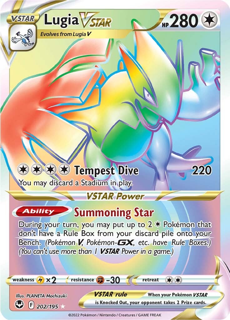 Lugia VSTAR (202/195) [Sword & Shield: Silver Tempest] | Tables and Towers