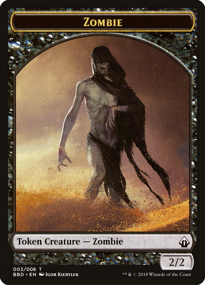 Zombie Token [Battlebond Tokens] | Tables and Towers