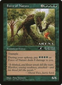 Force of Nature (Oversized) [Oversize Cards] | Tables and Towers