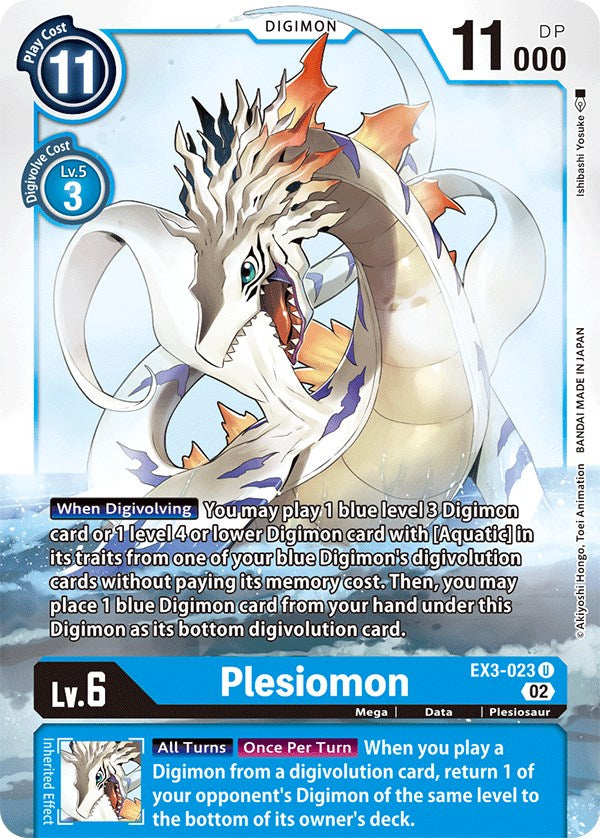 Plesiomon [EX3-023] [Draconic Roar] | Tables and Towers