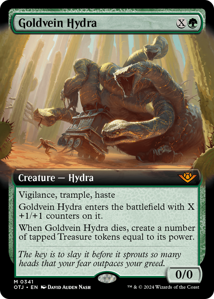 Goldvein Hydra (Extended Art) [Outlaws of Thunder Junction] | Tables and Towers