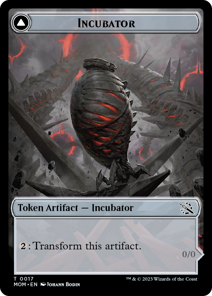 Incubator // Phyrexian (17) Double-Sided Token [March of the Machine Tokens] | Tables and Towers