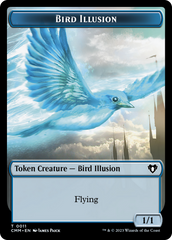 Spirit (0039) // Bird Illusion Double-Sided Token [Commander Masters Tokens] | Tables and Towers