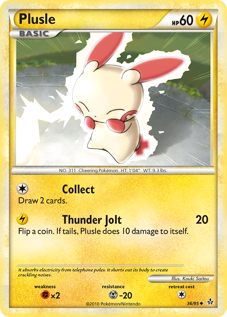 Plusle (36/95) [HeartGold & SoulSilver: Unleashed] | Tables and Towers